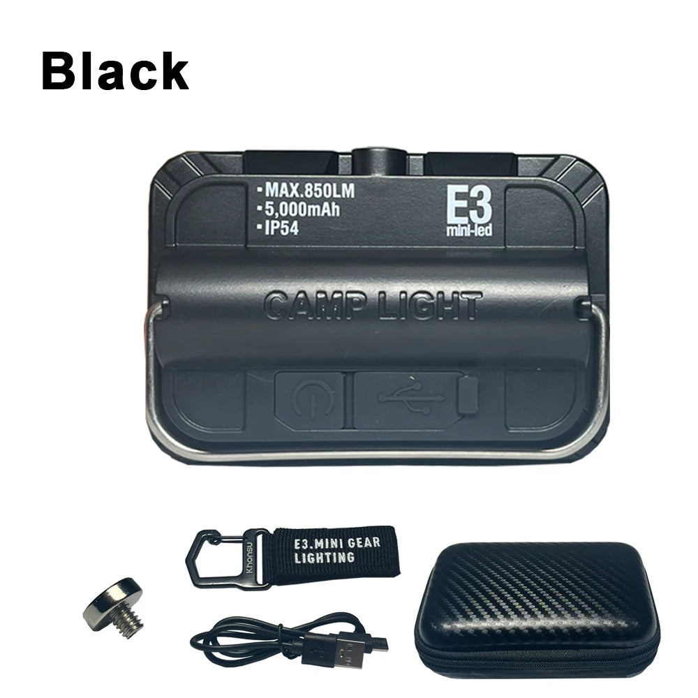 5000mAh LED Camping Tent Light Rechargeable Waterproof Portable Hanging Night Lamp