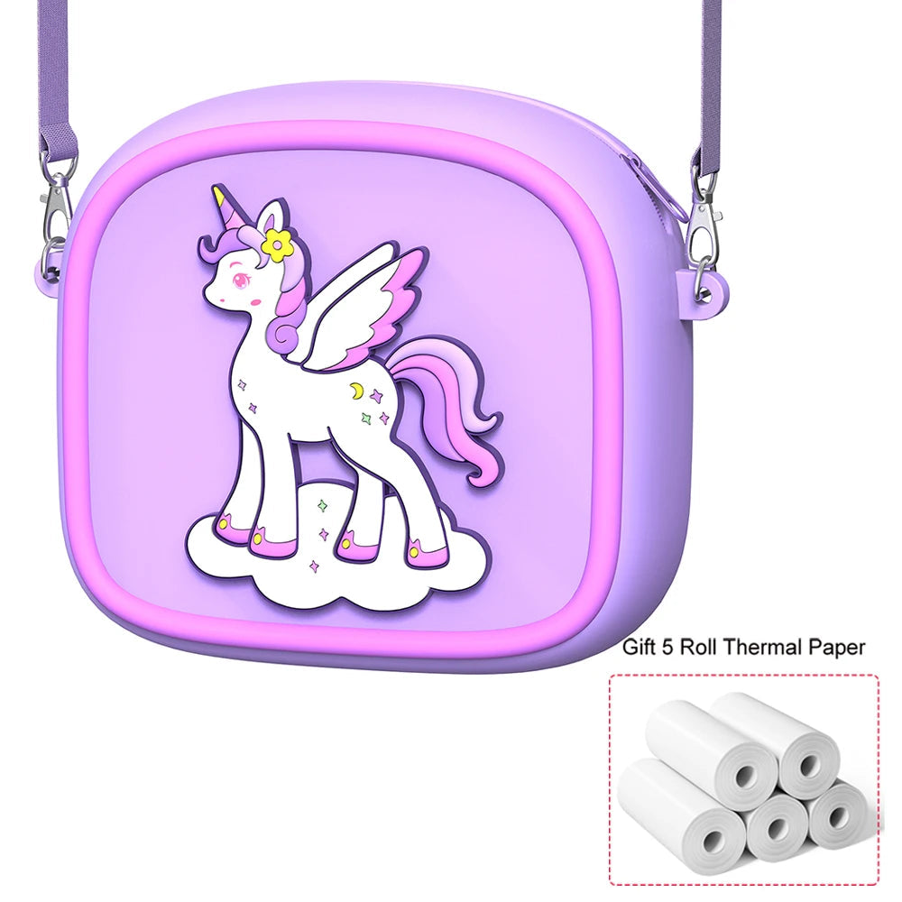 AMORUS Kids Camera Instant 1080P HD Dual Lens Selfie Digital Camera for Girls Boys Christmas Birthday Gifts Toys With 32G Print