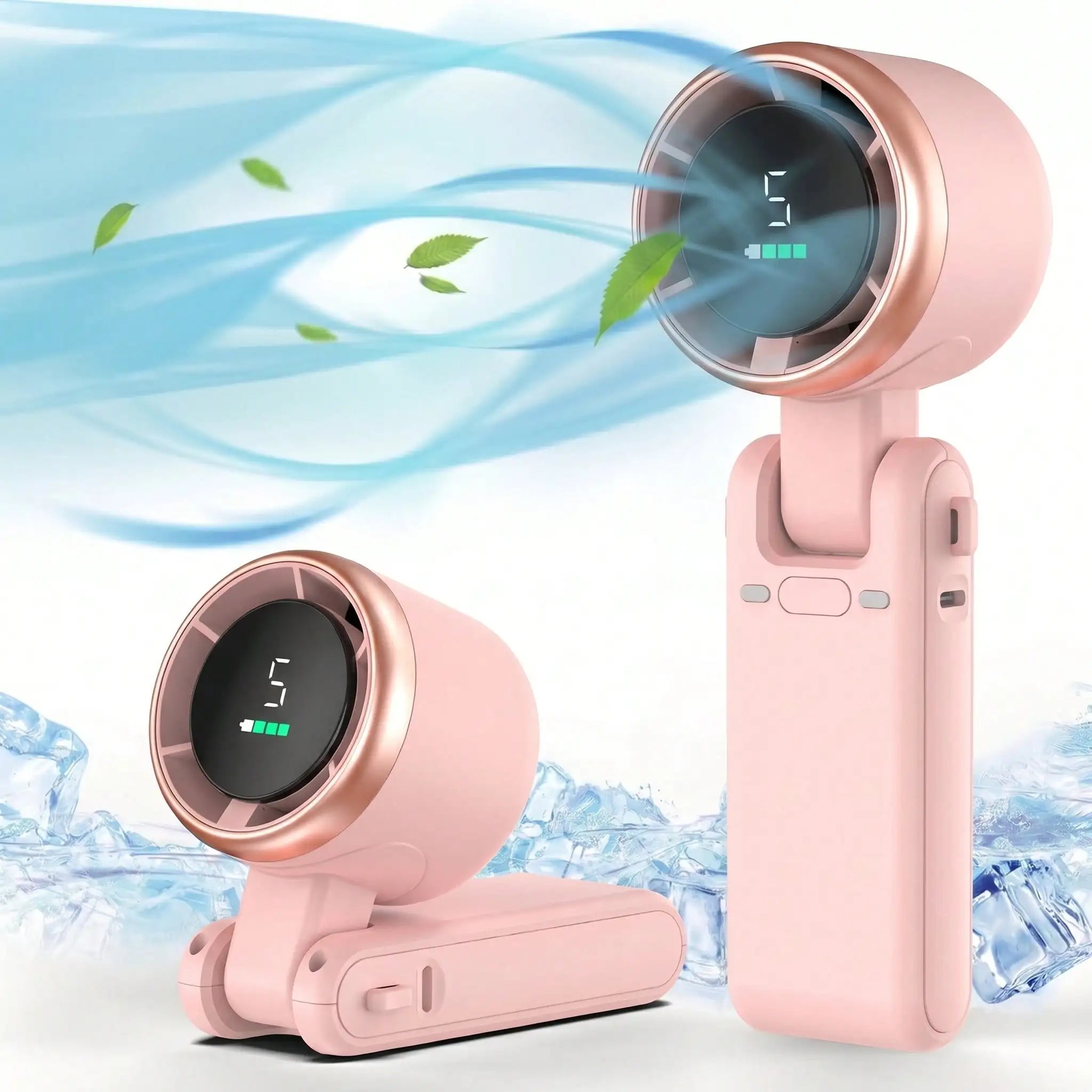 Portable Handheld Turbo Fan, 5000mAh, 12-Hour Battery Life