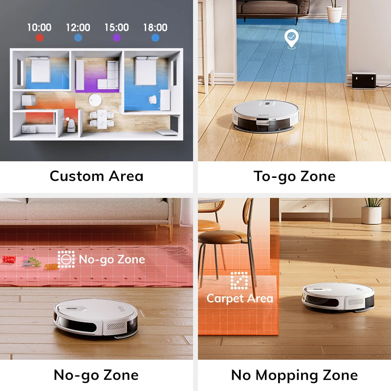 ILIFE V20 Robot Vacuum Cleaner with Powerful Suction and Smart Navigation