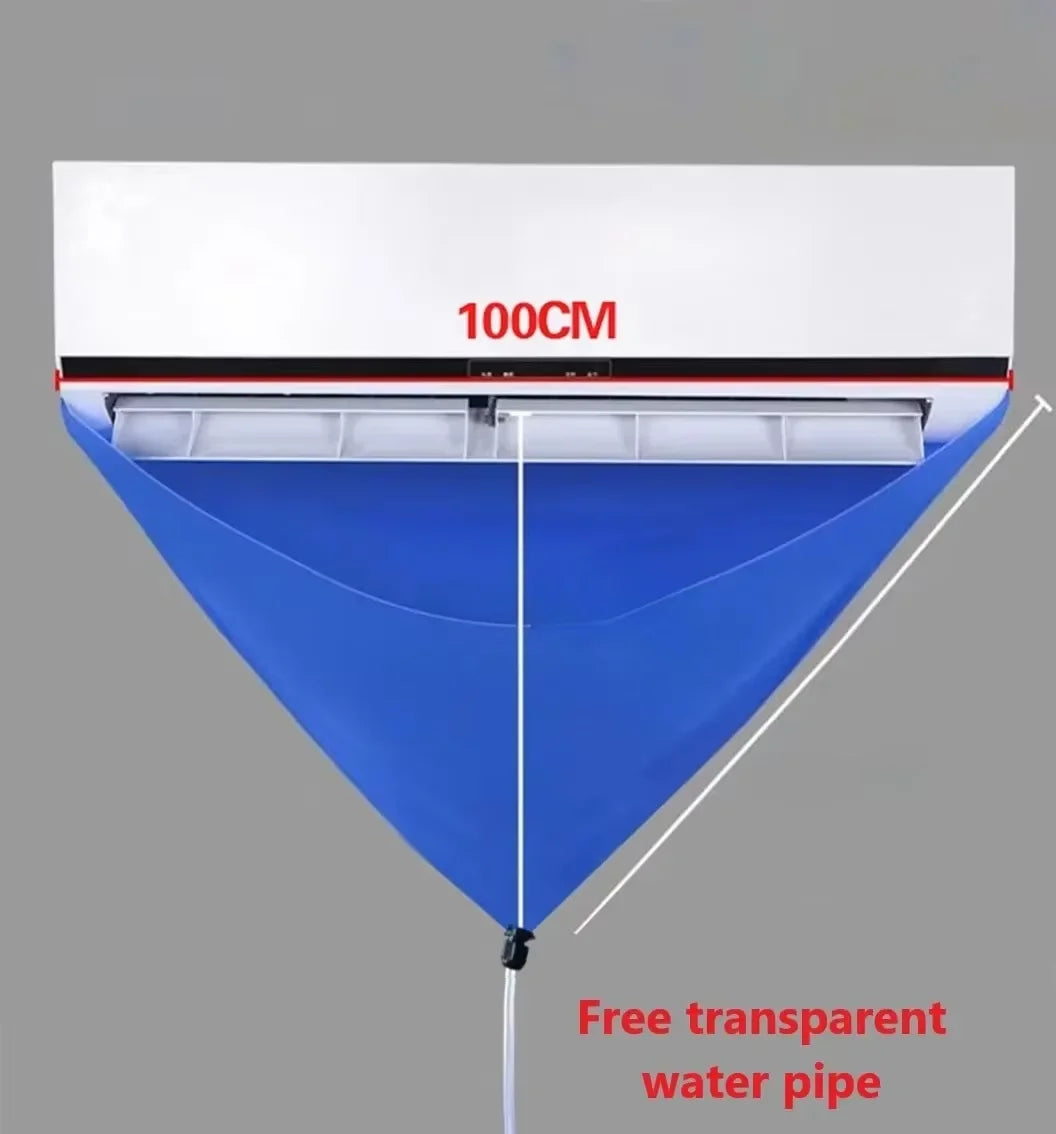 100cm Thickened Cleaner Air Coditioning Cleaning Cover Bag PVC with Water Pipe Home 1-1.5P Split Hanging Air Conditioner Tools