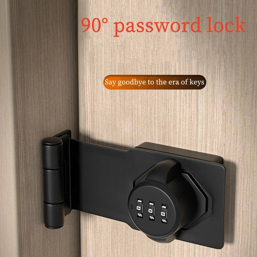 Combination Hasp Lock for Interior Cabinets