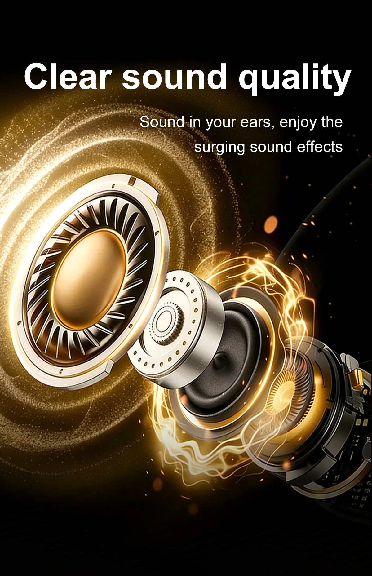 Small Wireless Bluetooth In-Ear Headphones for Sleep and Sports