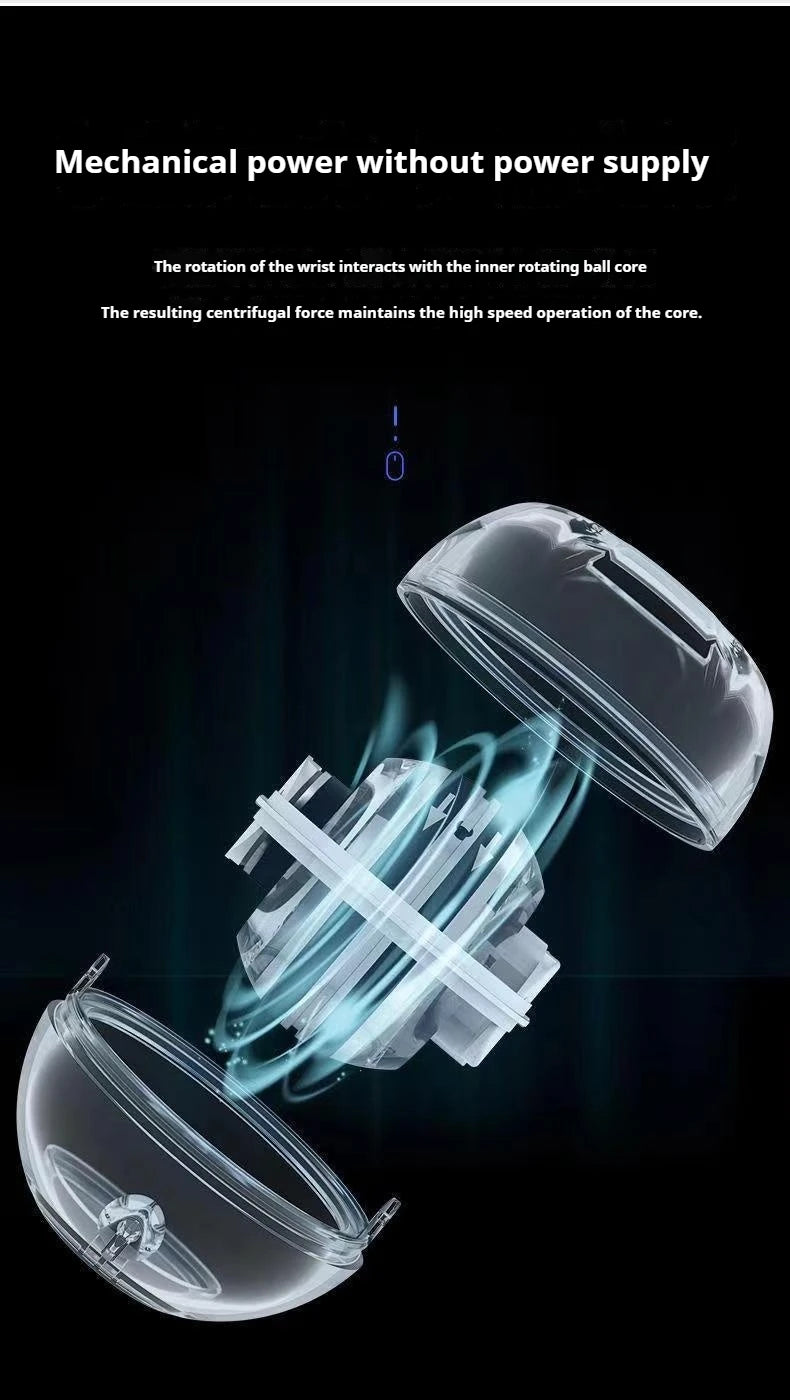 Minge de încheietură Gyro Ball Sferă giroscopică de antrenament care luminează