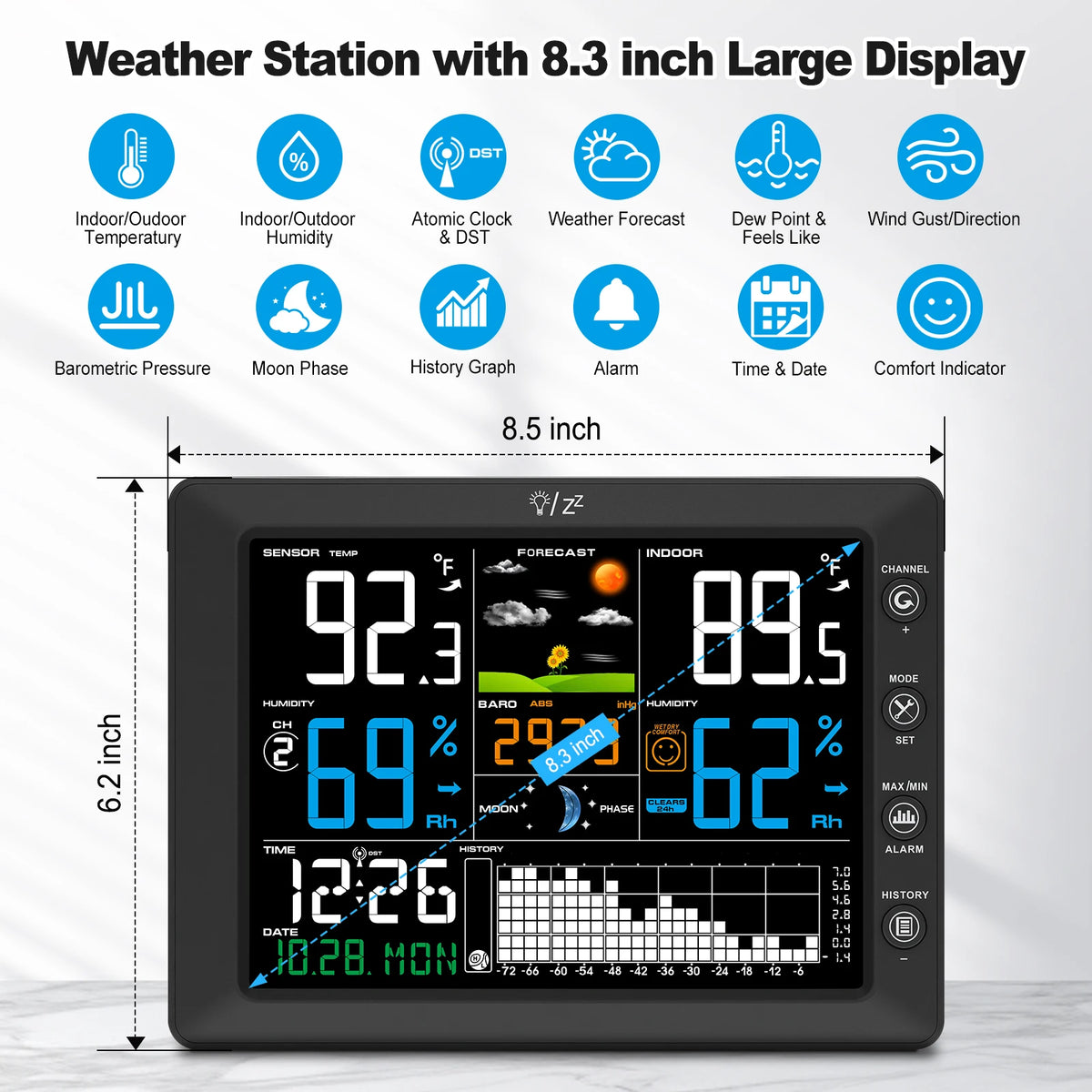 WS0818 Indoor and Outdoor Weather Station