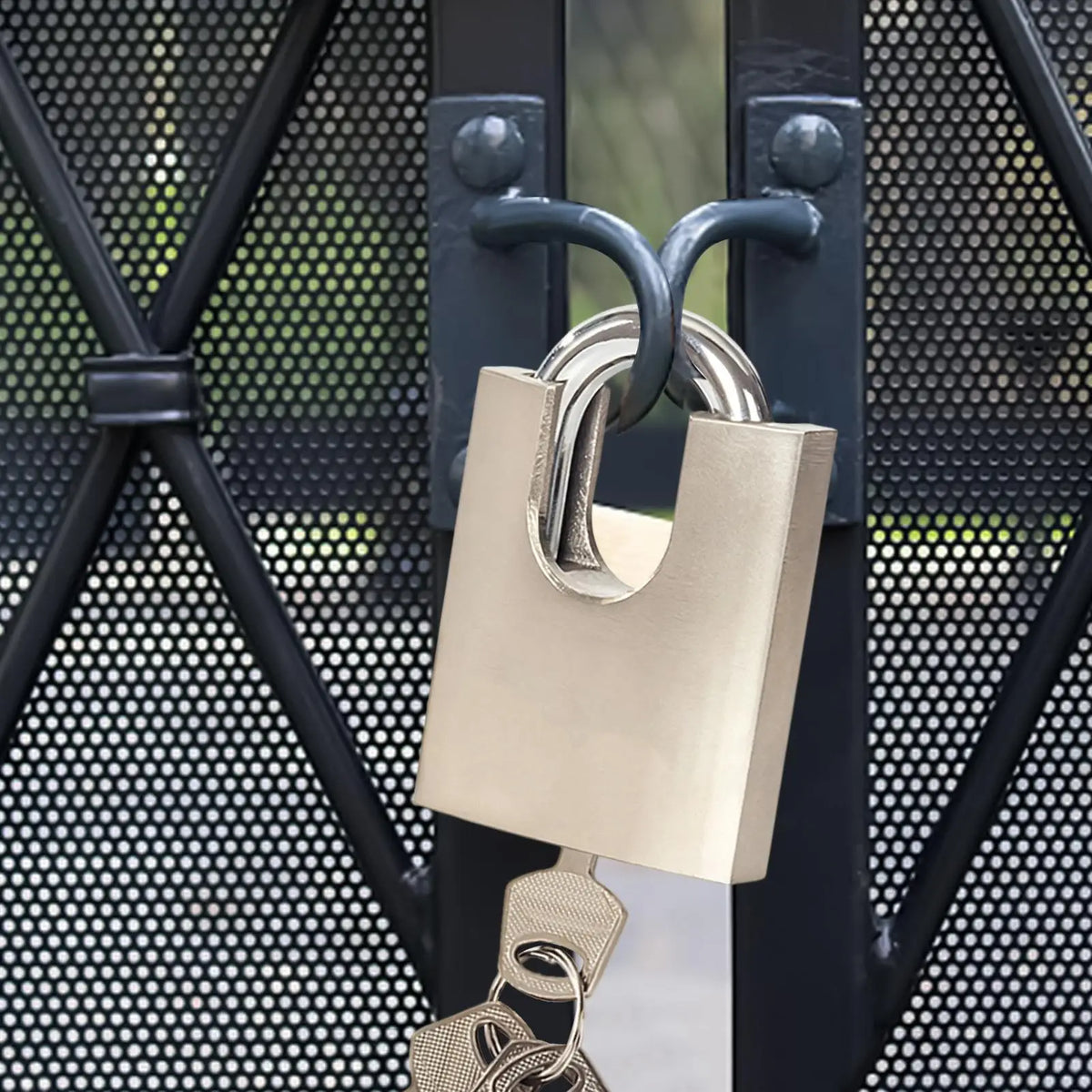 Cadenas d’extérieur avec anse en acier trempé