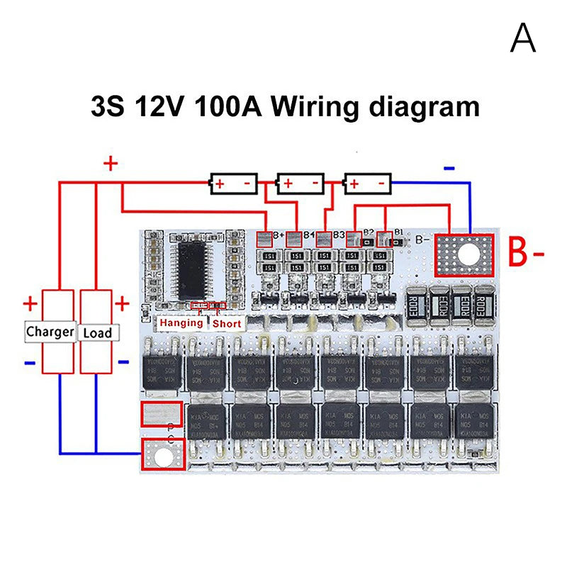 Lithium Battery BMS Board, 3S, 4S or 5S Options