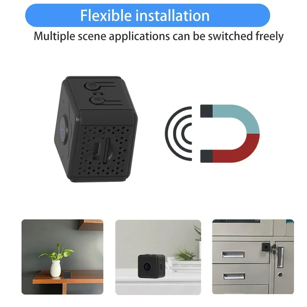 Mini WiFi biztonsági kamera 1080P távoli megfigyeléssel és hosszú akkumulátor-üzemidővel