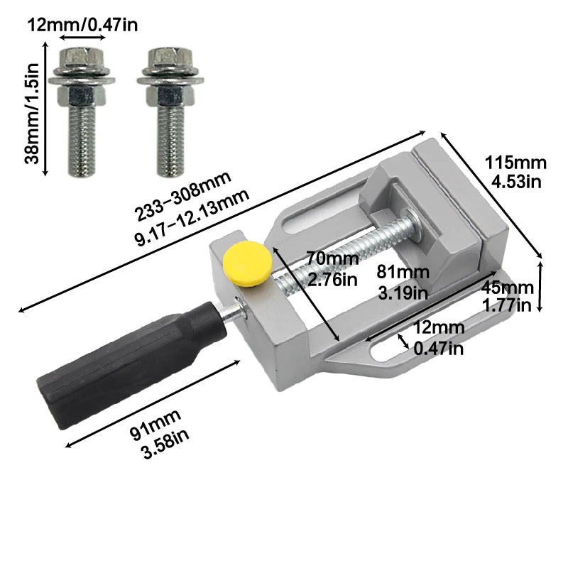 Compact Aluminium-Alloy Bench Vice