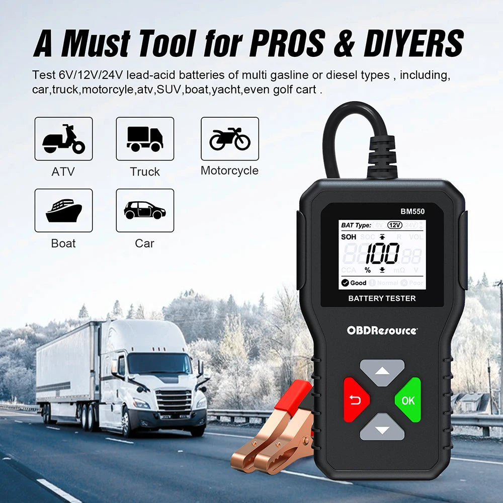 BM550 Vehicle Battery Tester