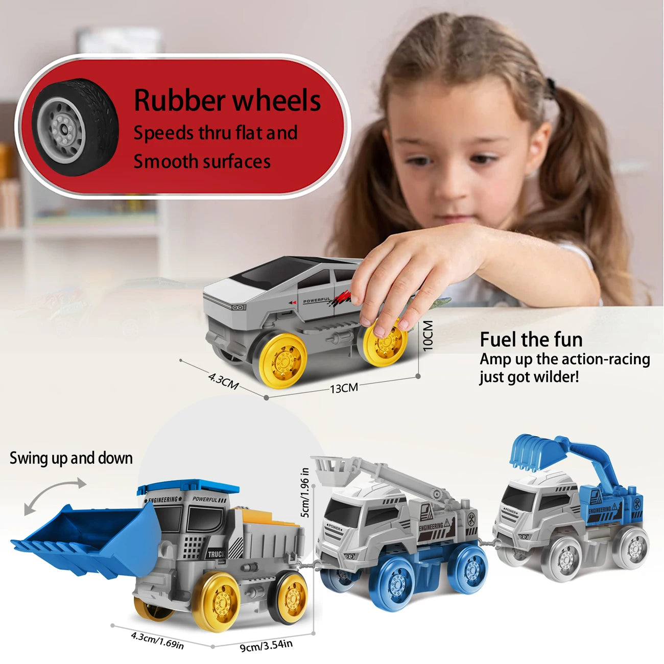 Space Track Oyuncakları Sihirli Tırmanma Mühendislik Yarış Arabası Pisti Seti