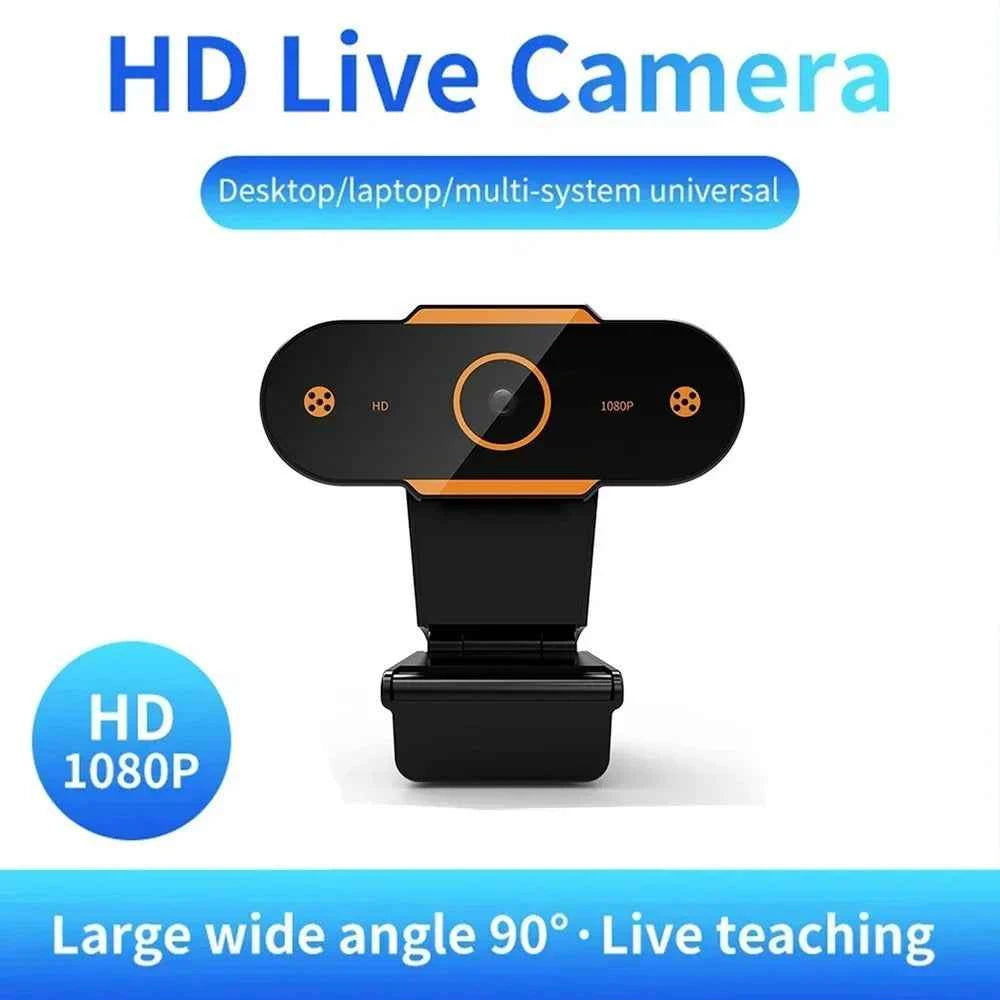 1080P HD USB Webcam with Microphone, Auto Focus, Plug and Play
