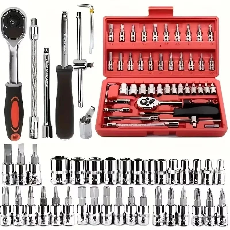 46-delni komplet nasadnih ključev z ragljo 1/4″