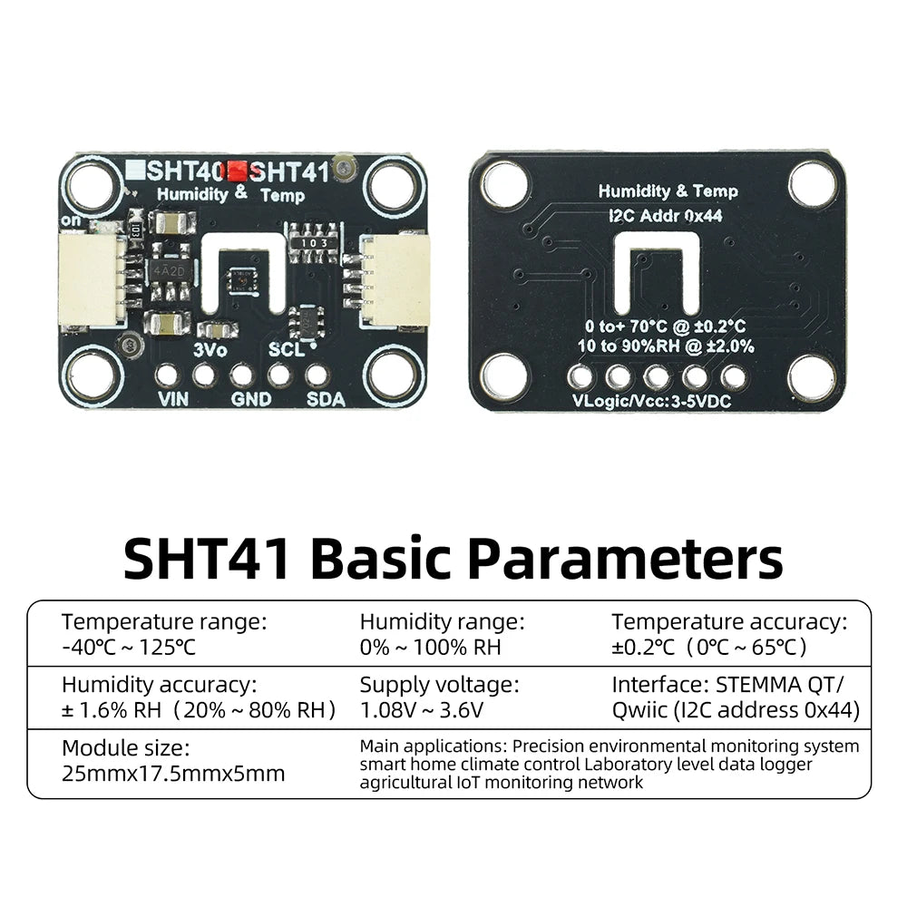 Modulo I2C di temperatura e umidità SHT41 o SHT45