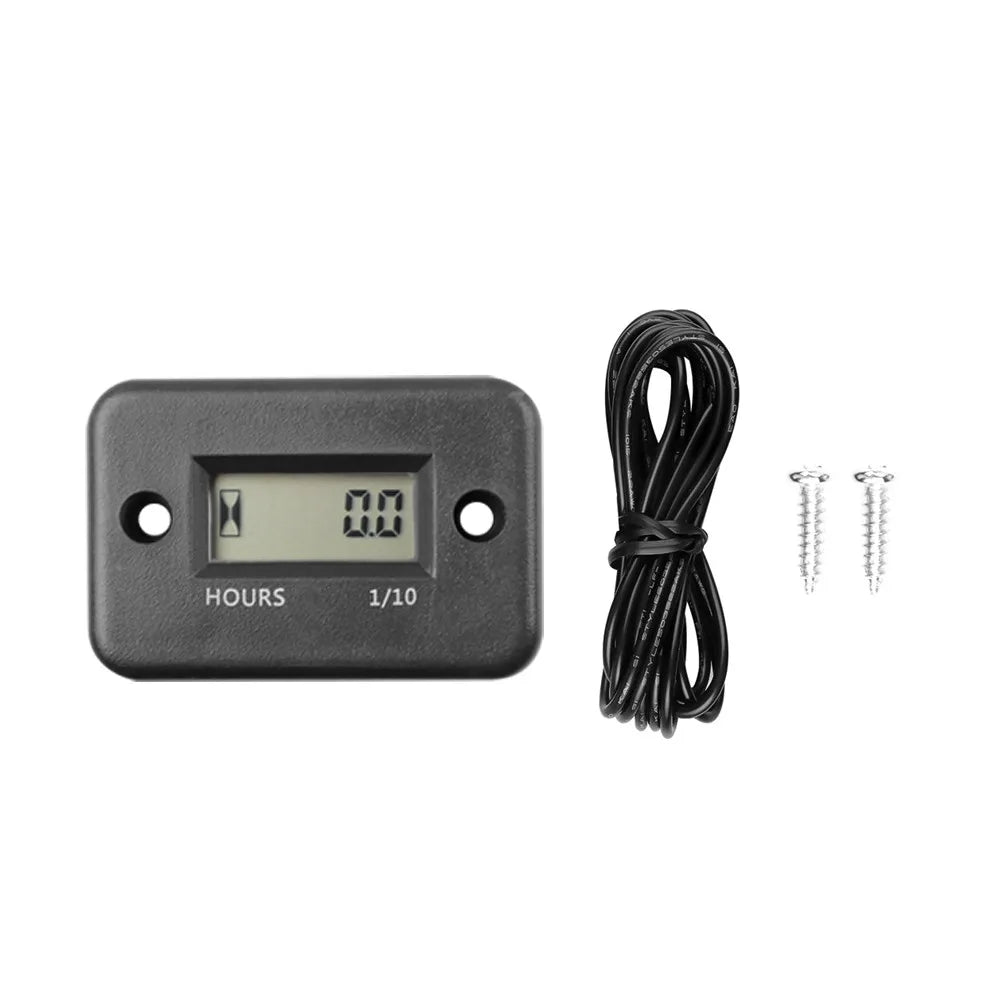 Universal Engine Timer IP68 Motorcycle Instrument Moto ATV Boat Engine Hour Meter Working Time Gauge Induction Timer
