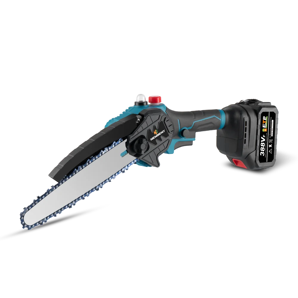 8 Inch Brushless Electric Saw Cordless Oiler Handheld Garden Wood Cutting Logging Chainsaw Power Tool For Makita 18V Battery Pin