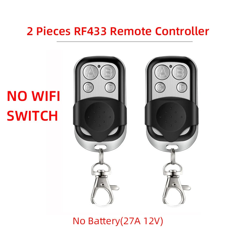 4CH Wifi Smart Home Motor Controller,DC 12V 24V 32V 220V RF433 Remote,4 Channel Relay Switch for Alice Alexa,Tuya Smart Life