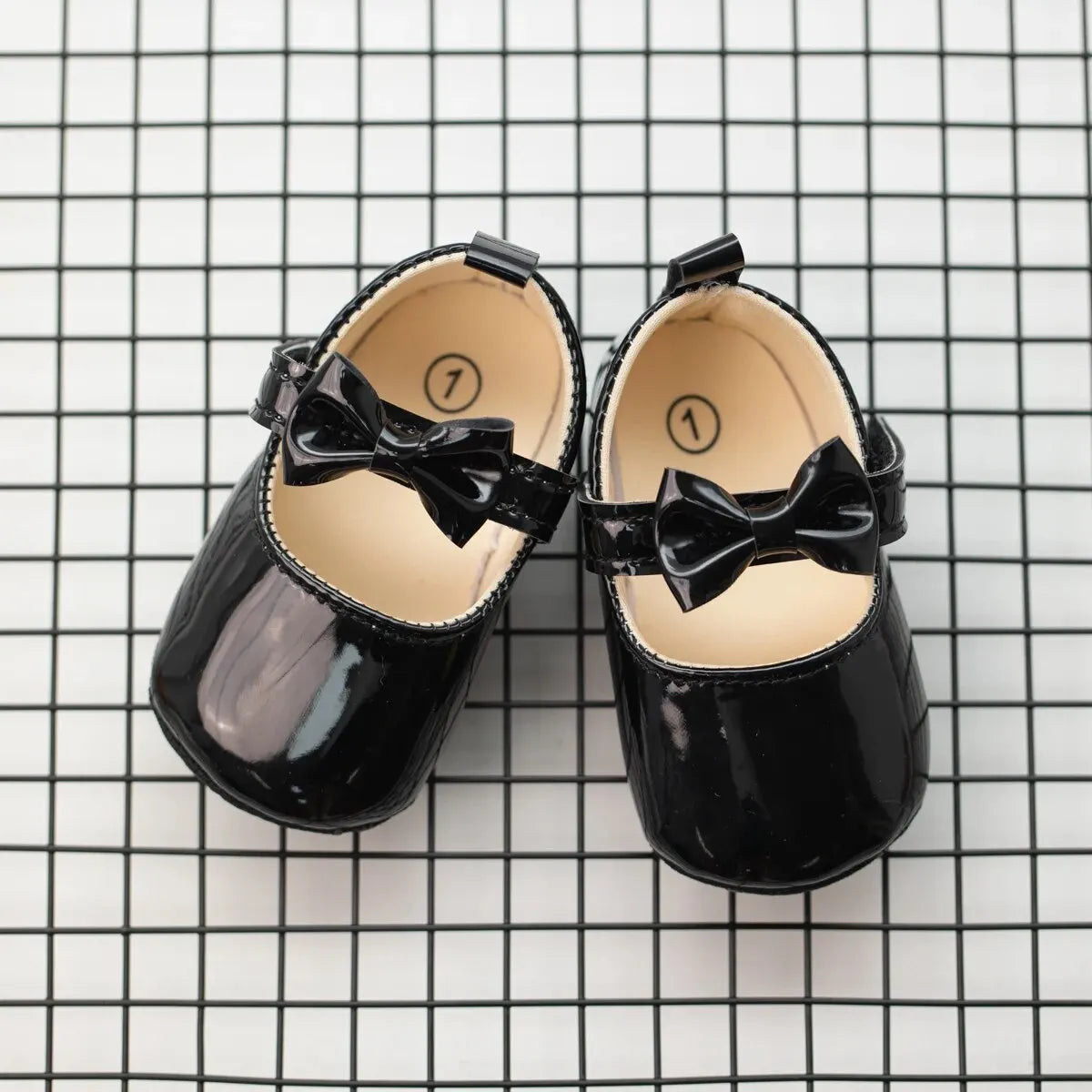 Baby Girl Dress Shoes with Bowknot Soft Sole Princess Style
