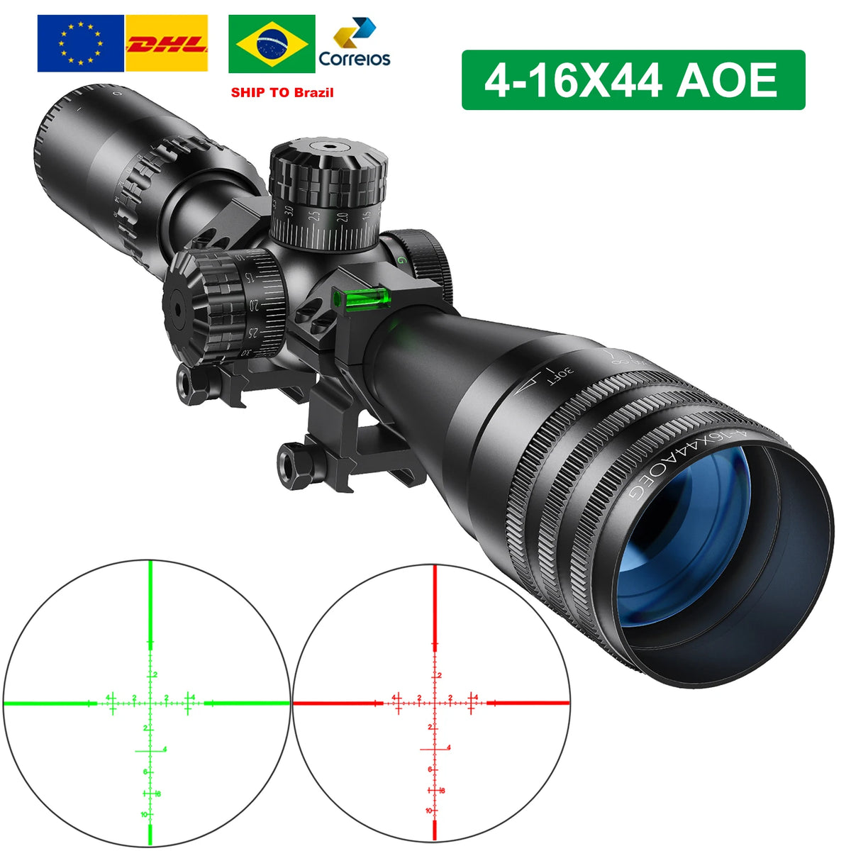 4-16x44 AOE Riflescope - 11 mm sau 20 mm Mount