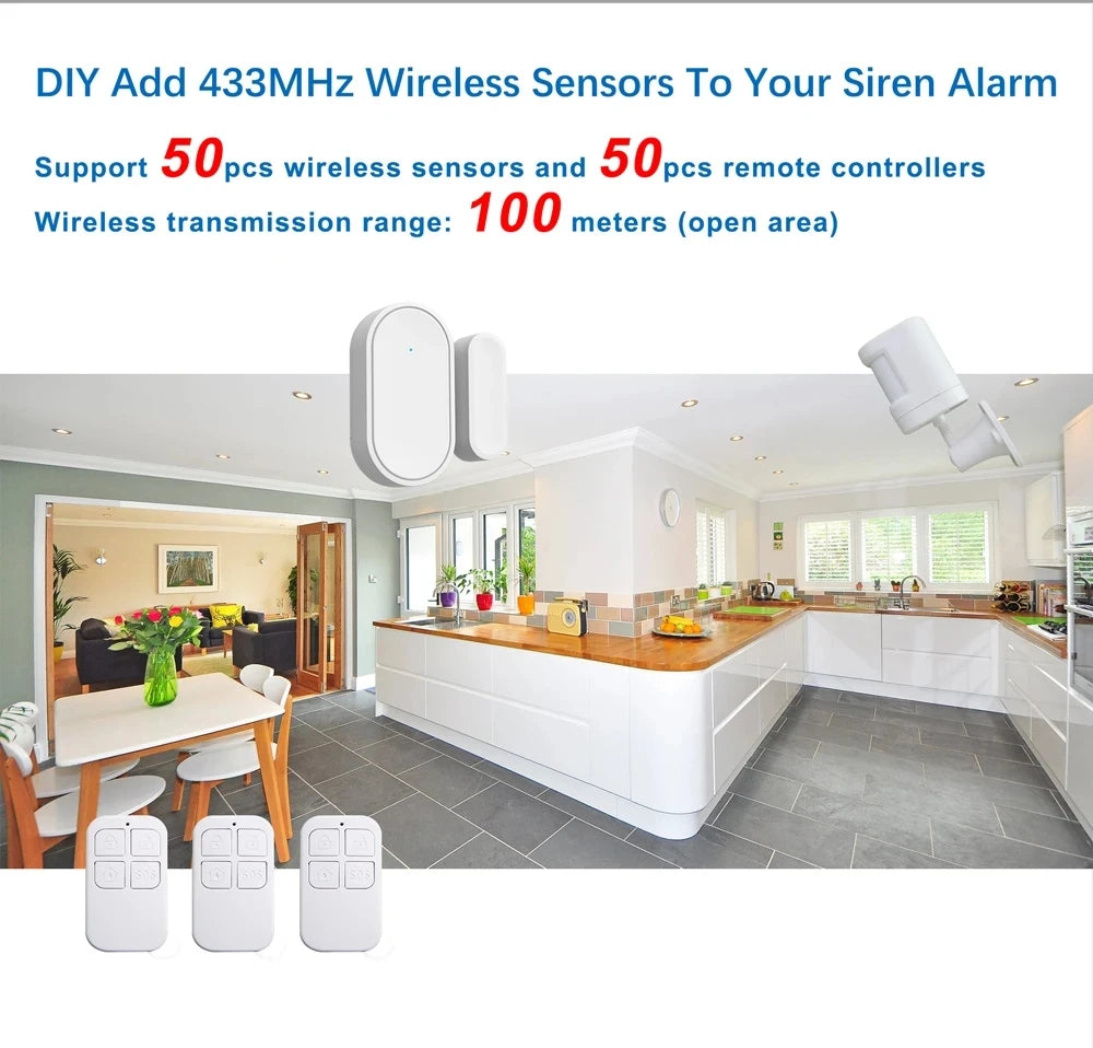 Tuya Smart WiFi 110dB Alarm Siren with Strobe Light