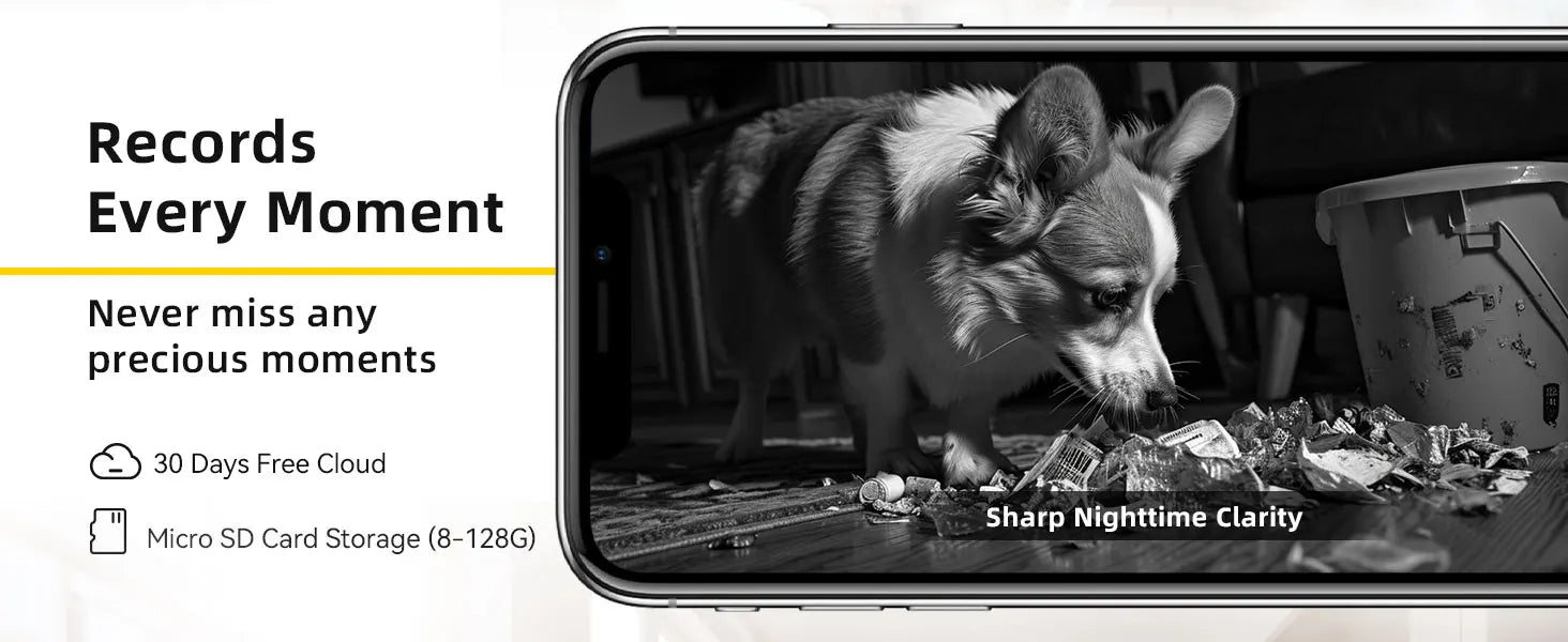 BoyKeep 3MP 360° Pan Sigurnosna kamera za kućne ljubimce