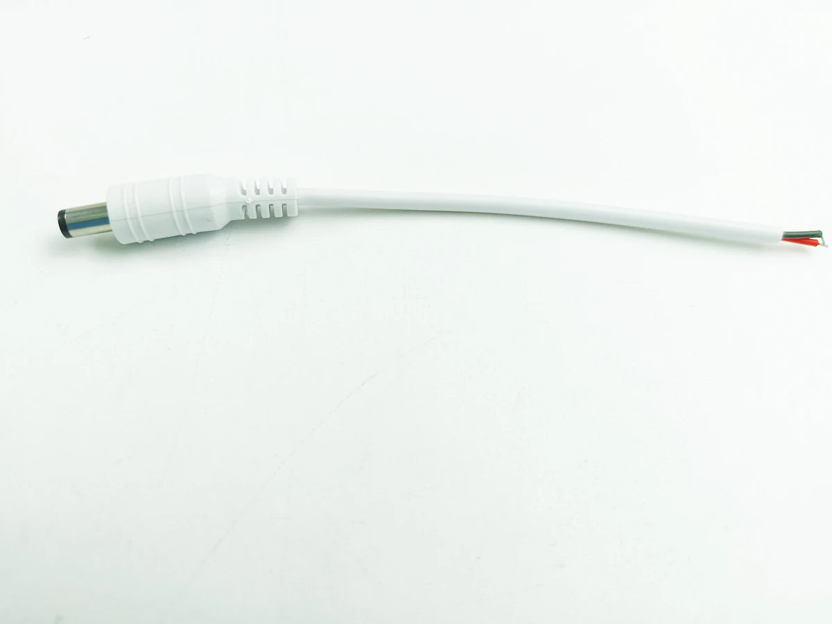 1/5/10 Pcs 5.5x2.1mm DC Male Female Power Plug Cable Wire Jack Adapter Connector for CCTV Single Color 3528 5050 LED Tape Light