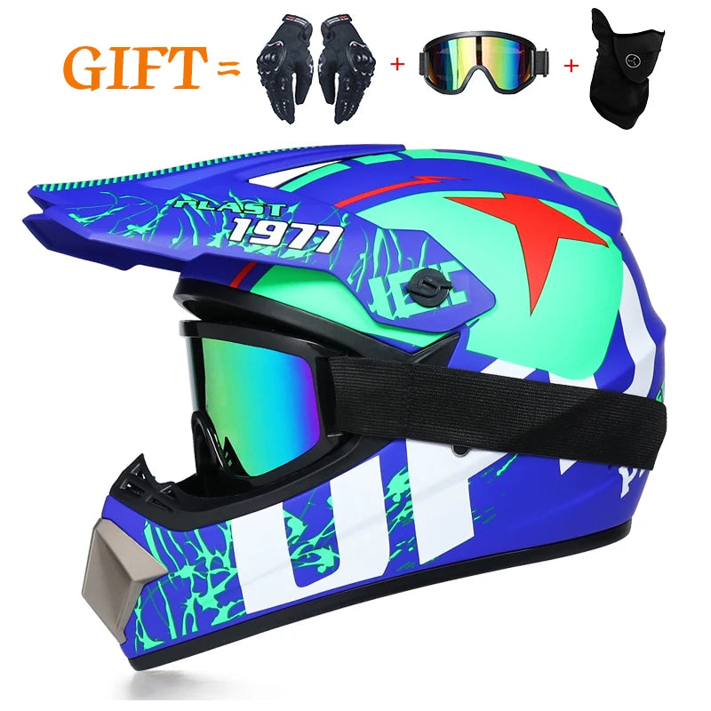 Kask ABS w stylu motocrossowym - opcje rozmiaru i projektu