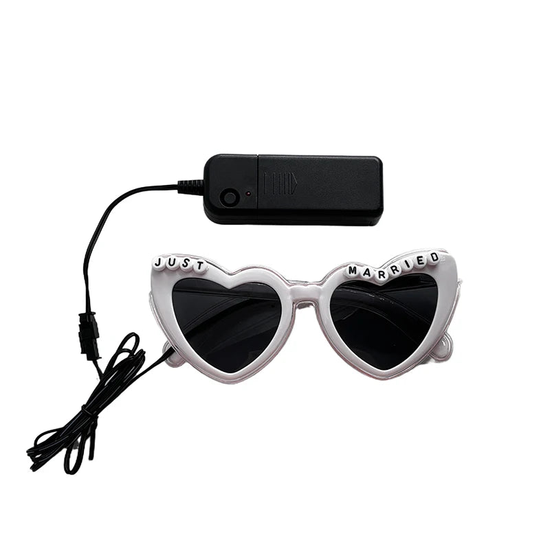 1PC Light Up LED Glasses Glow Sunglasses EL Wire Neon Glasses Glow in The Dark Party Supplies Neon Party Favors for Kids Adults