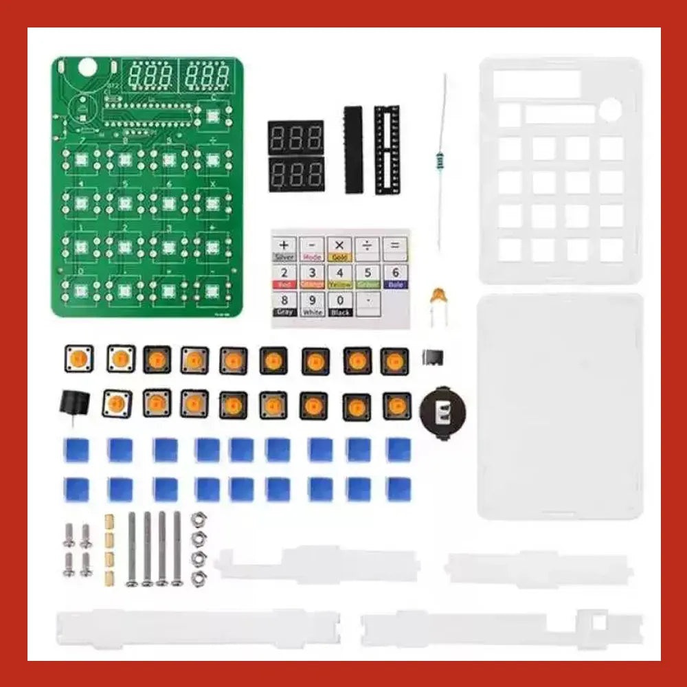 Kit de producție pentru calculator DIY electronic, afișaj LED digital cu tub, microcomputer cu un singur cip, practică de sudare