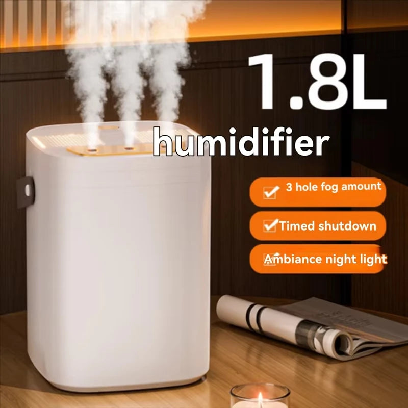1.8 L USB-kostutin kolmella suuttimella ja ajastimella