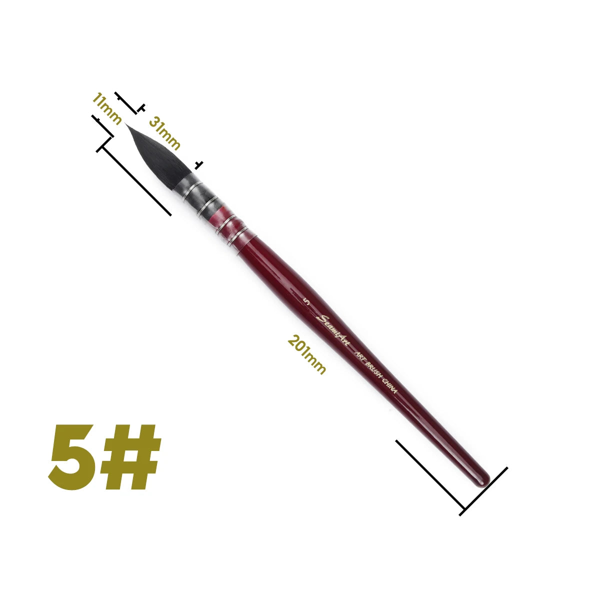 Umělecký ručně malovaný akvarelový štětcový pero