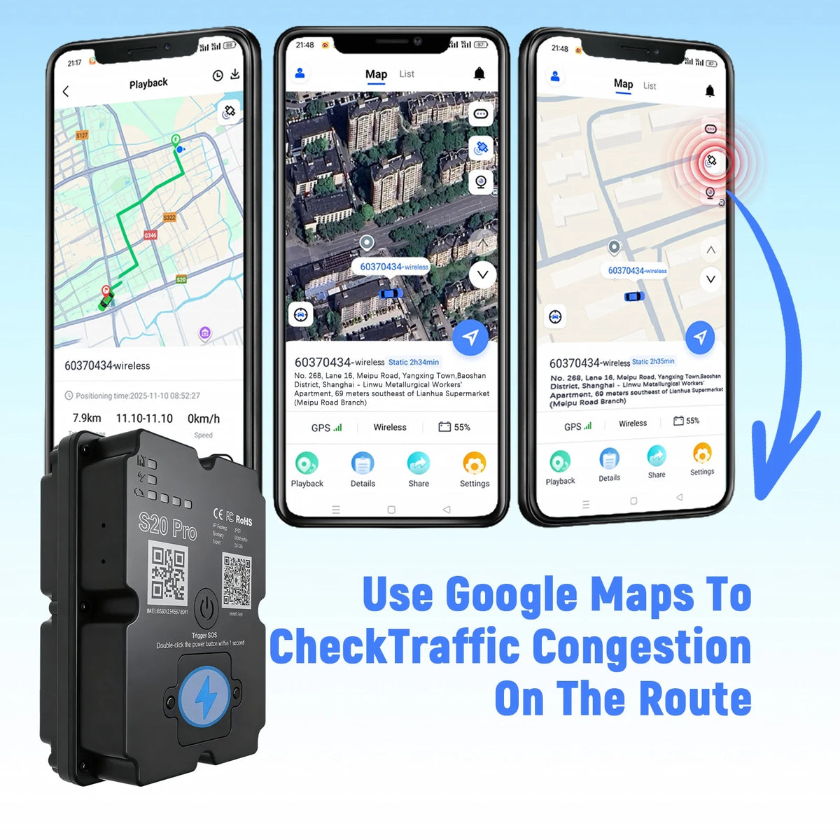 4G Vehicle GPS Tracker with Real-Time Tracking