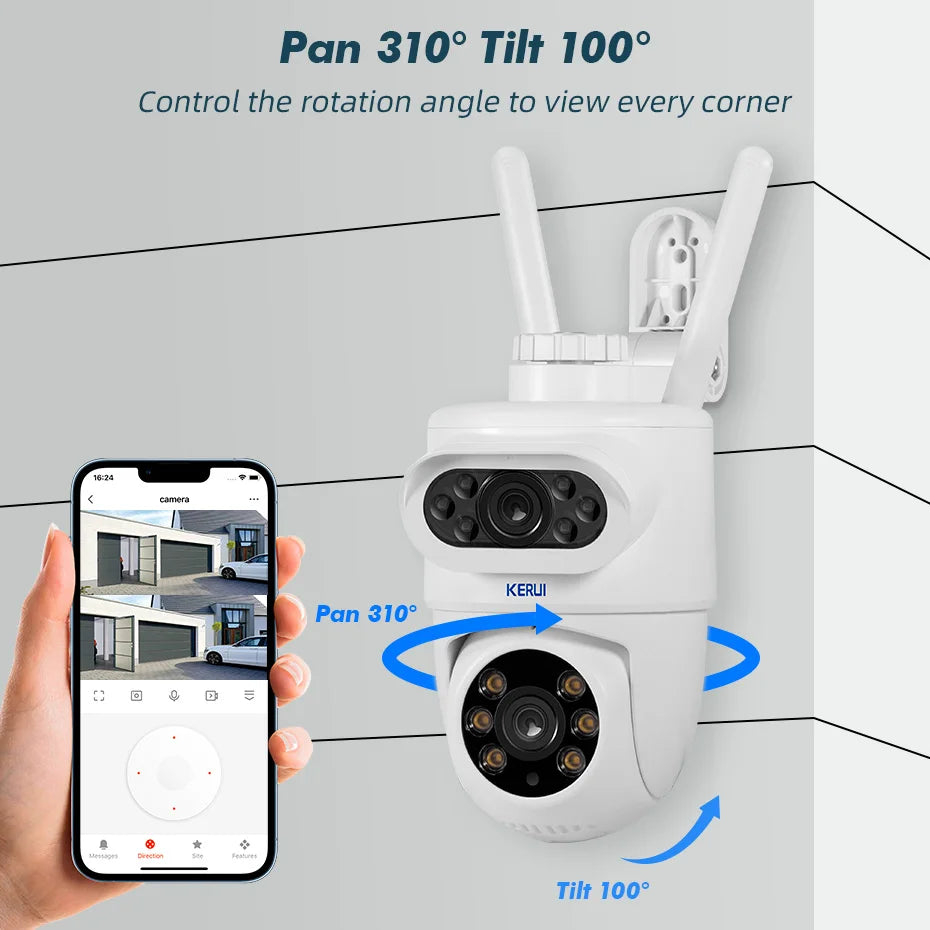 10MP 5K PTZ IP Camera for Outdoor Security