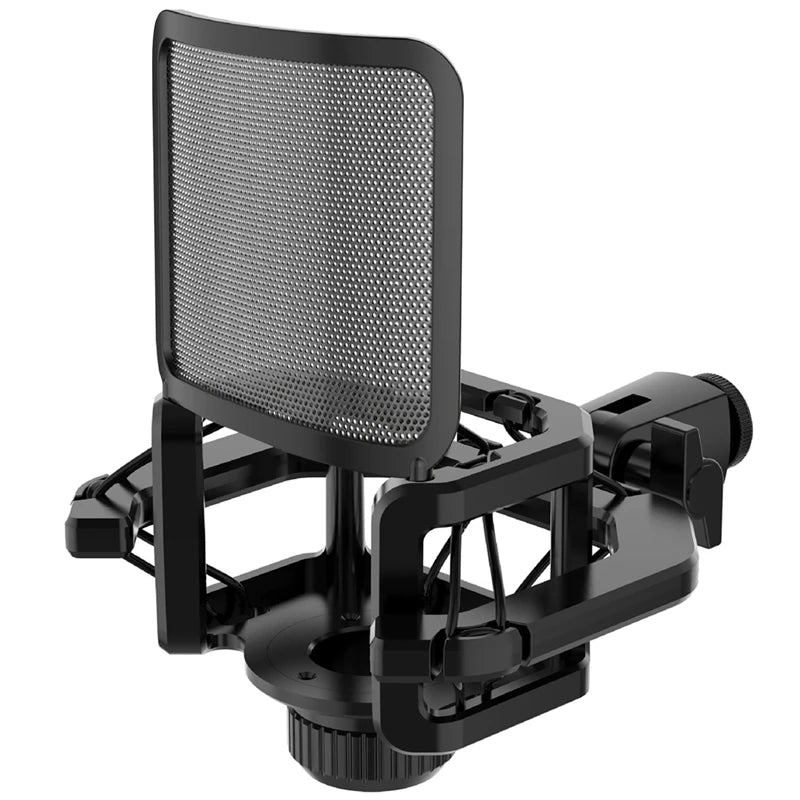 Microphone Shock Mount with Windscreen Filter