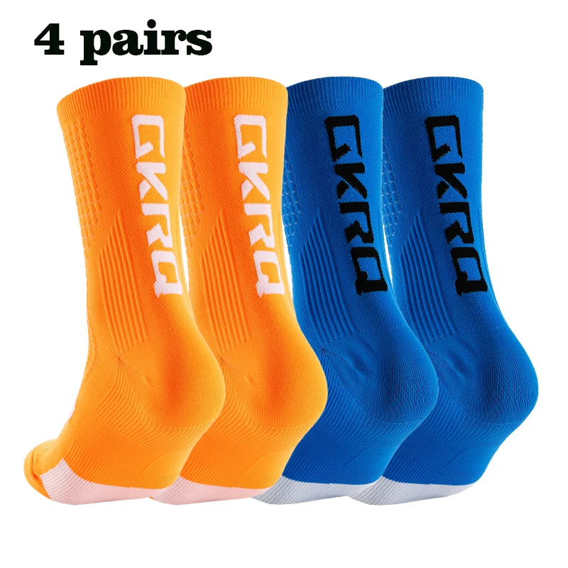 Meias de ciclismo GKRQ, conjunto de 4 pares, tamanhos M ou L