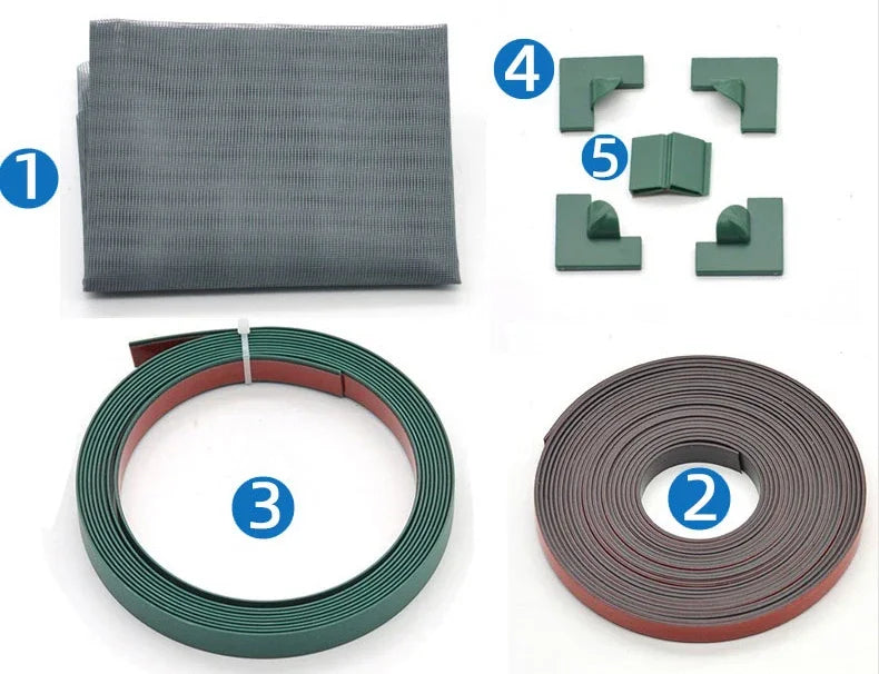 Removable Magnetic Window Insect Screen Kit