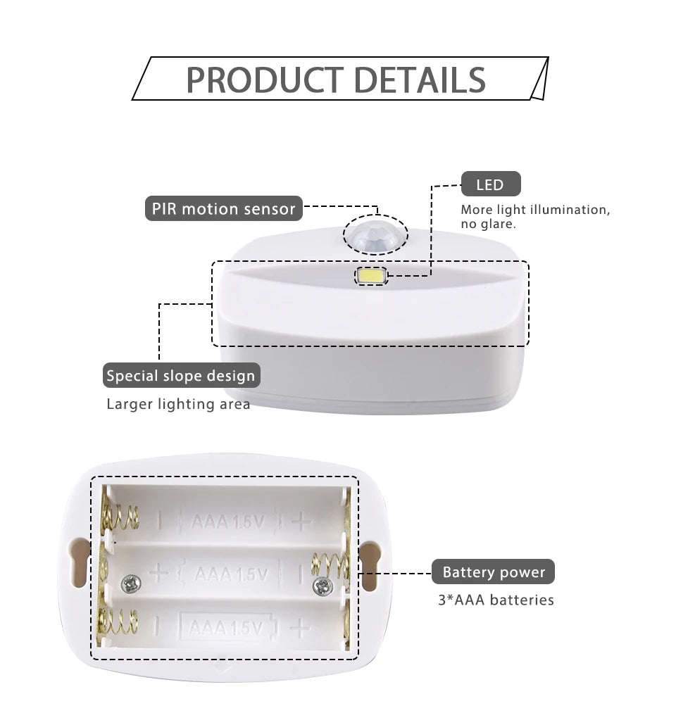 Battery Motion-Sensor Night Lights - Multipacks