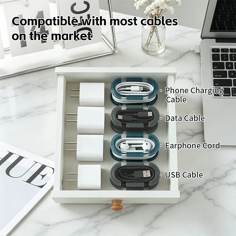Enrouleurs de câble portables, lot de 4 pièces
