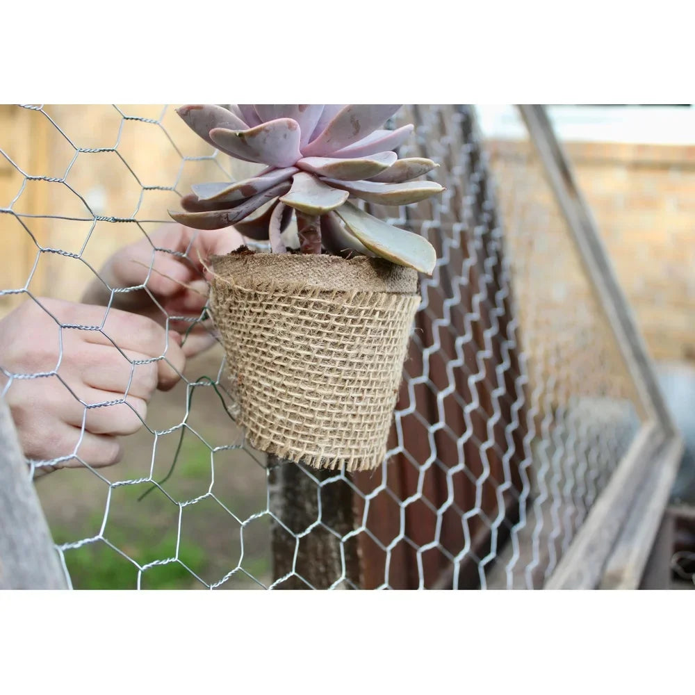 Galvanized Steel Chicken Wire Roll 24in x 50ft Garden Fence Mesh