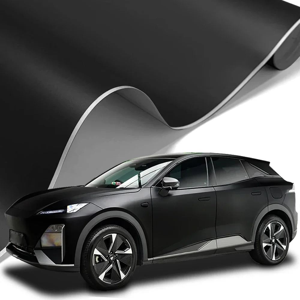 Carbon Fiber Vinyl Wrap Film 1.45m x 2m Glossy Black