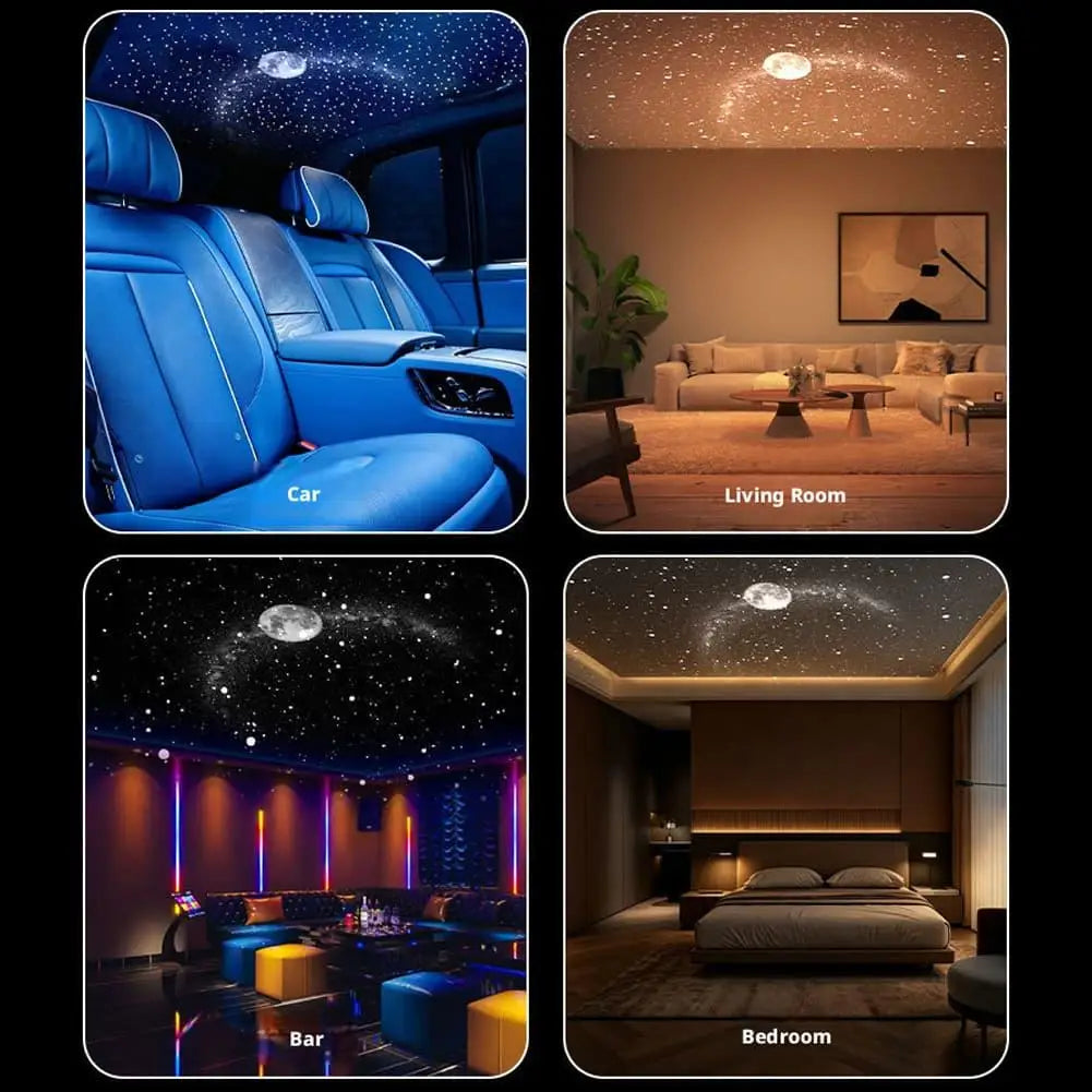 Car Galaxy Films Projector USB Starry Sky Night Light HD Smart Dynamic Holographic Light Projector Car Bedroom Atmosphere Light