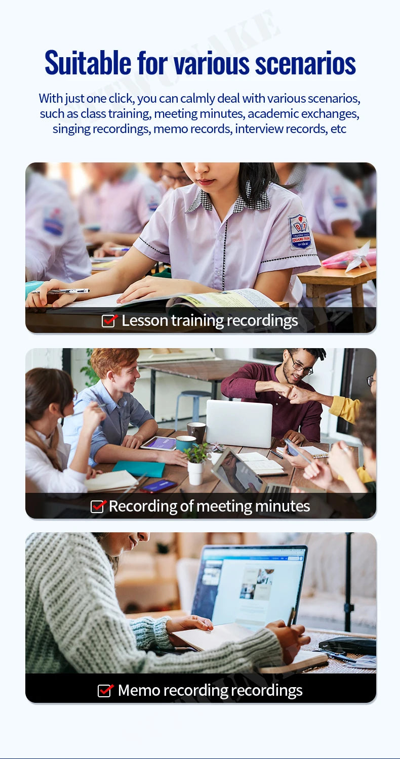 Mini Voice Activated Recorder with Magnet & One-Click Recording