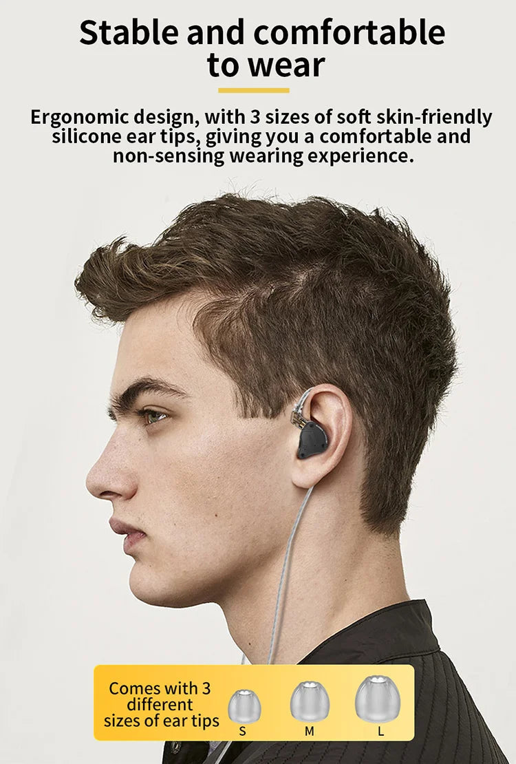 KZ ZS10 PRO X HIFI Bass Metal Hybrid In-ear Earphone Sport Noise Cancelling Headset Earbuds