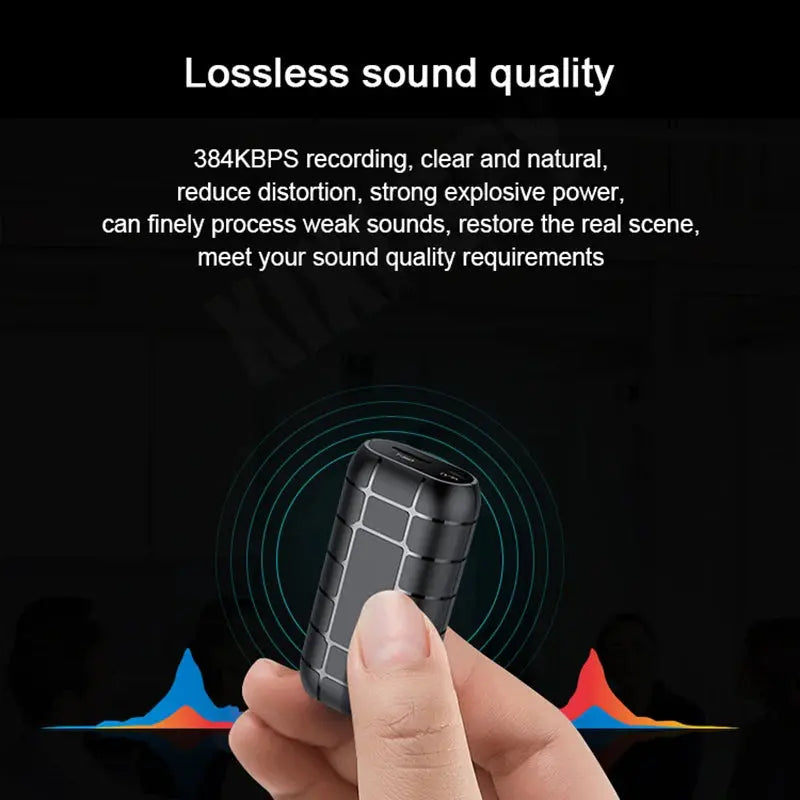 Mini voice activated recorder 500hours digital recording device professional sound dictaphone Listening audio micro record small Spy-shop.com