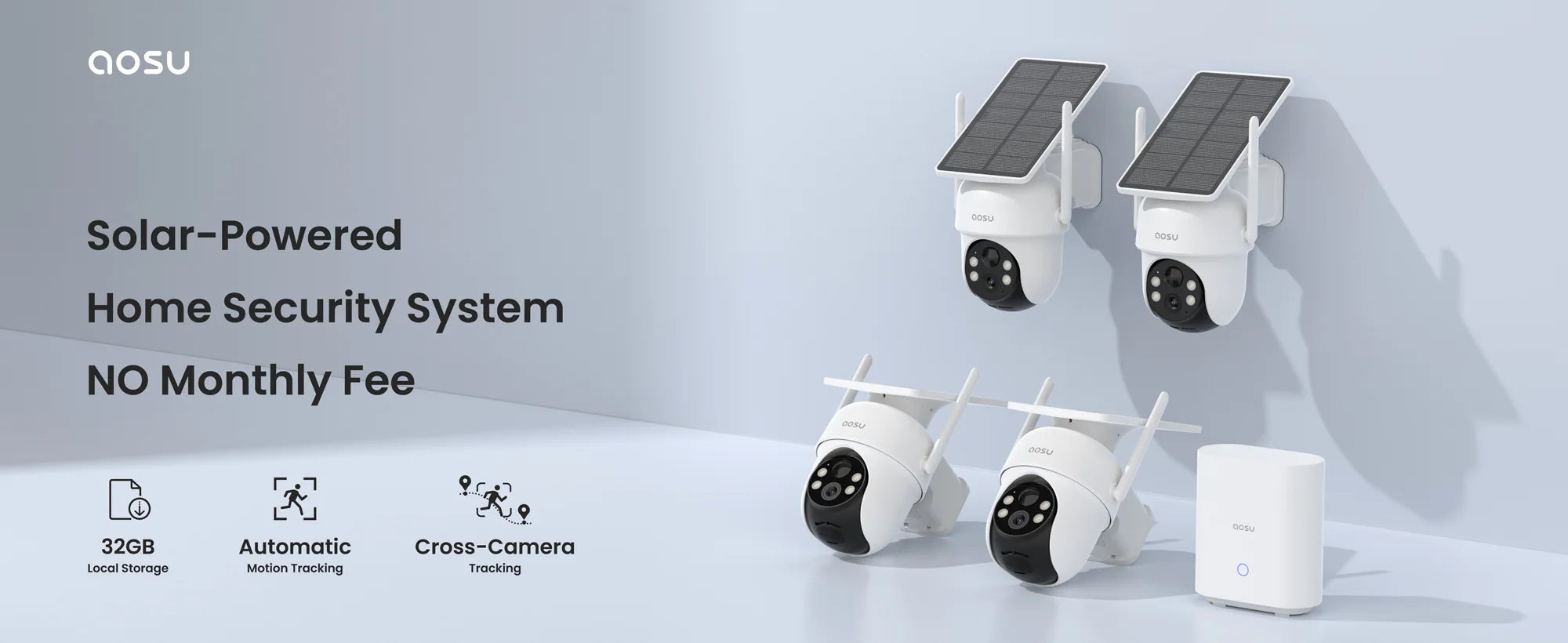 AOSU 3MP WiFi Video Doorbell with 2K Clarity and AI Detection