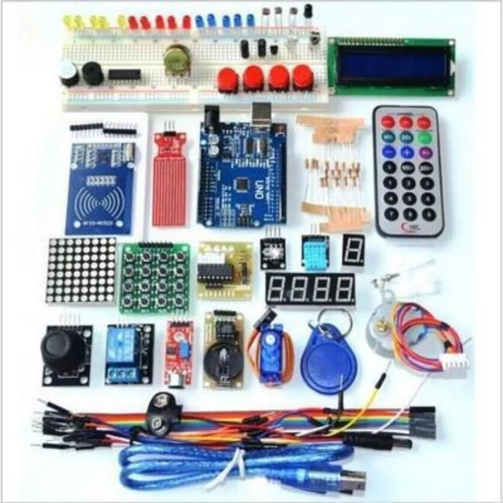 UNO R3-Compatible Electronics Kit with RFID and LCD