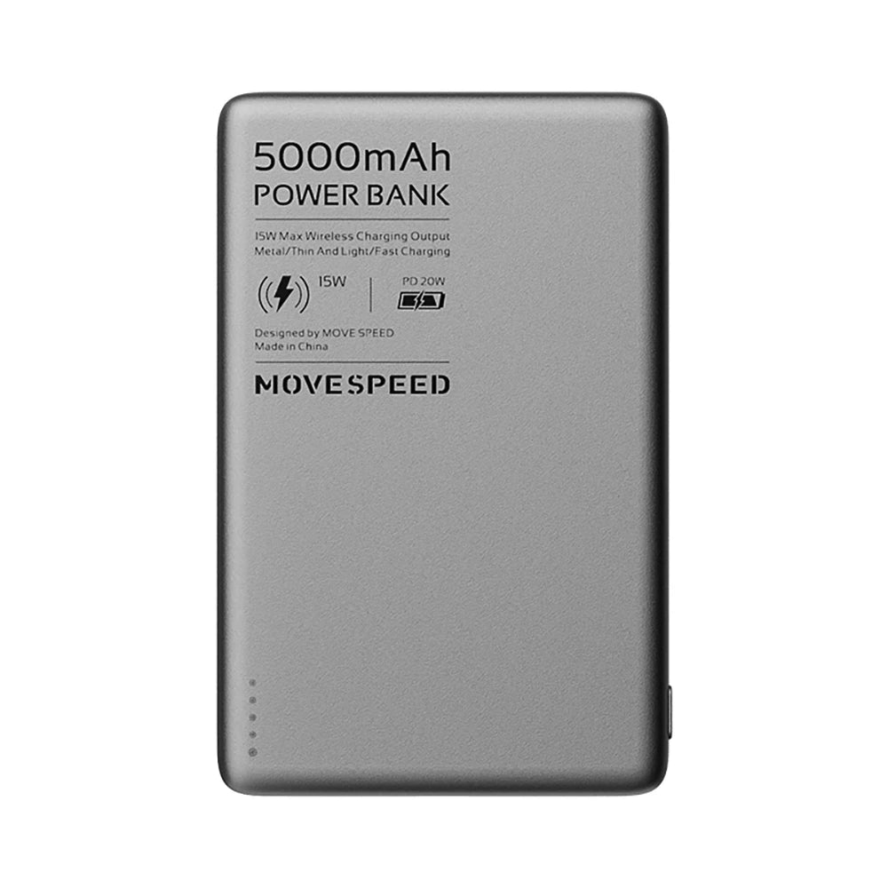 MOVESPEED S05 Λεπτή Μαγνητική Τράπεζα Ενέργειας 5000mAh