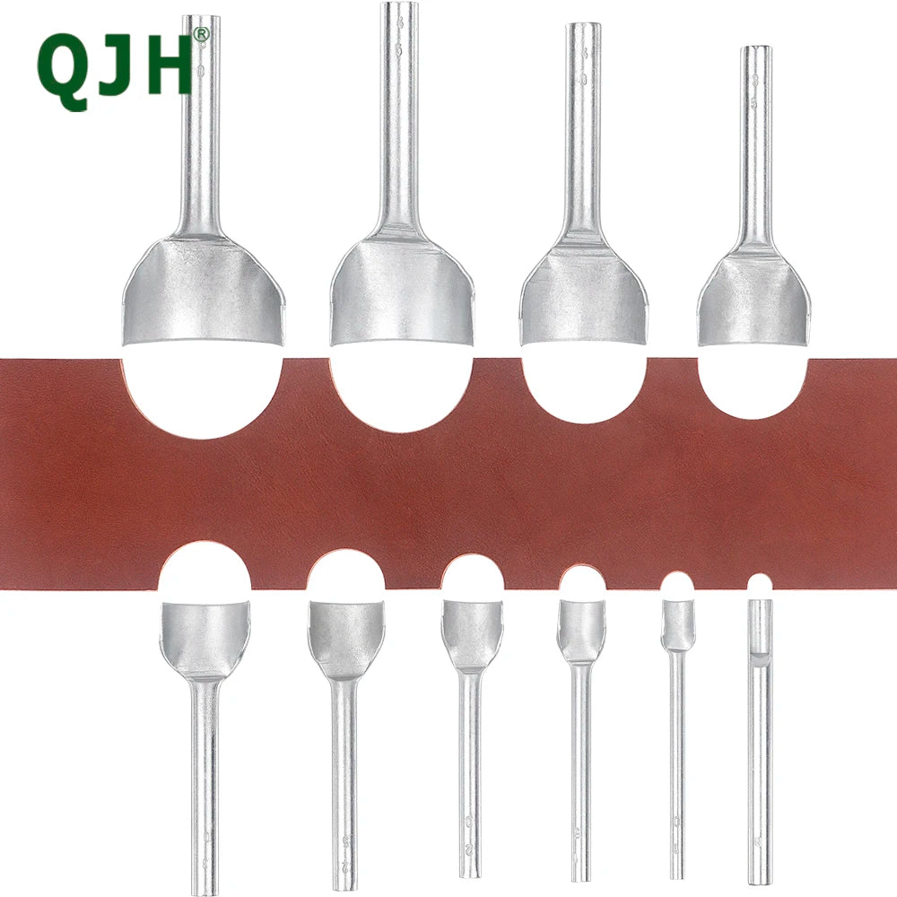 Half-Round Leather End Punches, Size Options 8–50 mm