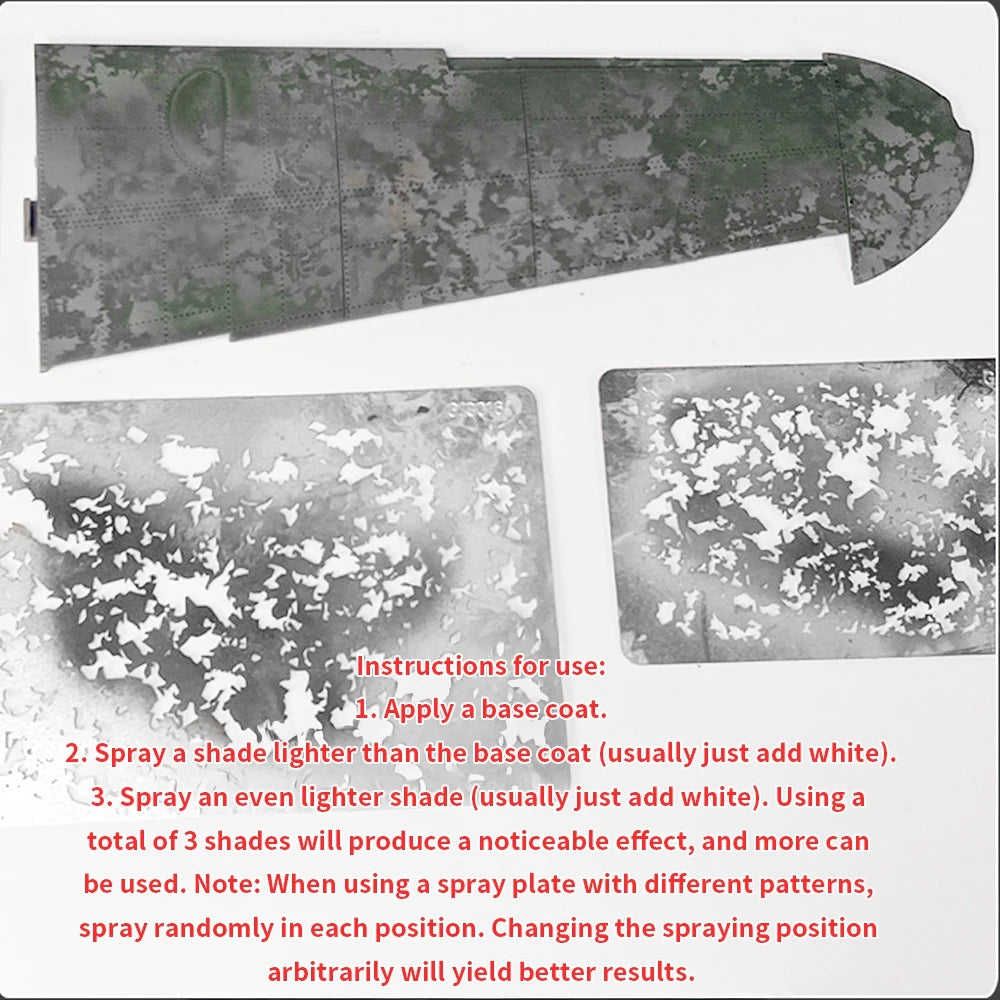 Reusable Airbrush Weathering Stencil for Models