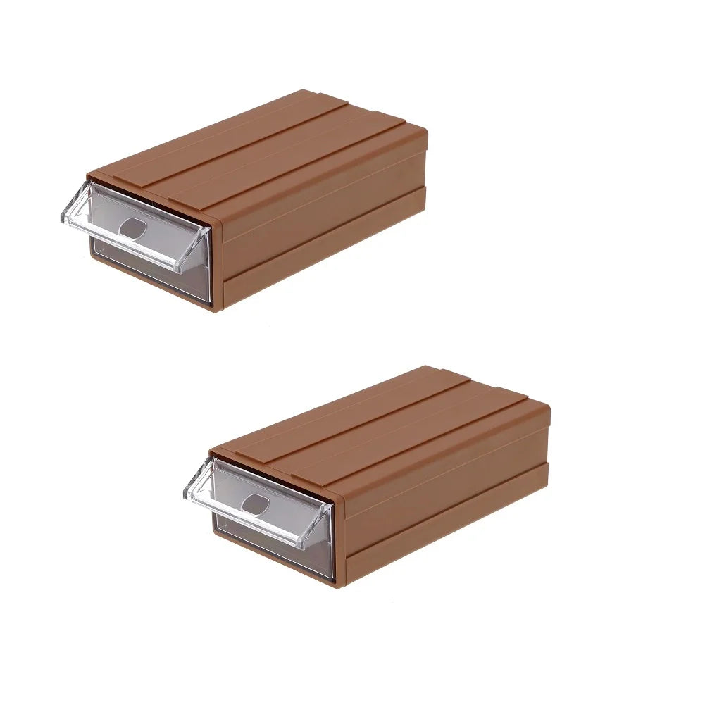 Stackable Small Parts Drawer Box, Single or Two-Pack